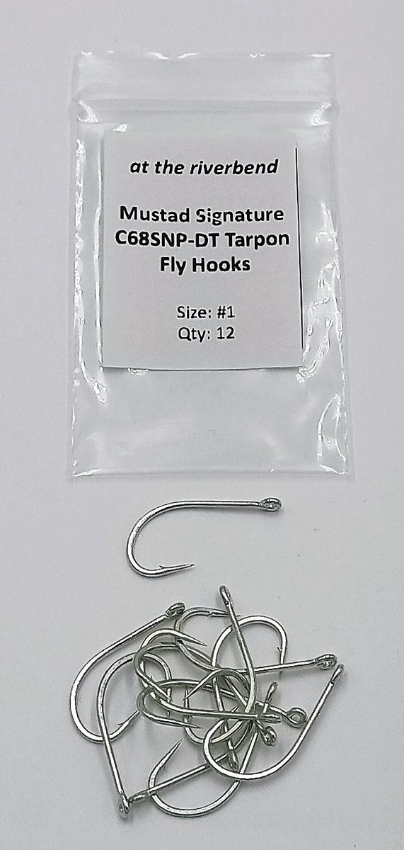 Mustad Signature C68SNP-DT Tarpon Fly Hooks – At The Riverbend