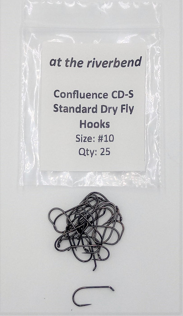Confluence CD-S Standard Barbless Dry Fly Hooks – At The Riverbend