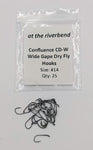 Confluence CD-W Wide Gape Barbless Fly Hooks