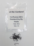 Confluence CD-S Standard Barbless Dry Fly Hooks