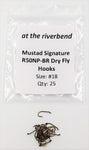 Mustad Signature R50NP-BR Standard Dry Fly Hooks