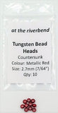 Metallic Red Cyclops Tungsten Bead Heads