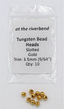 Gold Slotted Tungsten Bead Heads